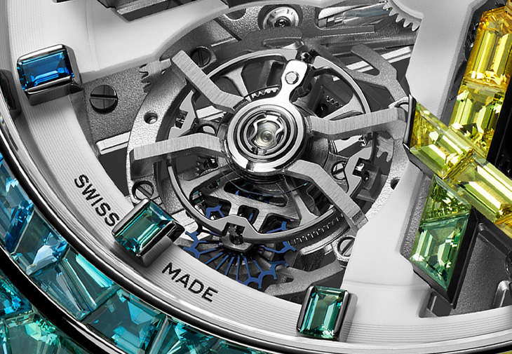 ULYSSE NARDIN雅典錶Blast系列 [ Sparkling Rainbow]鏤空陀飛輪虹彩珠寶腕錶