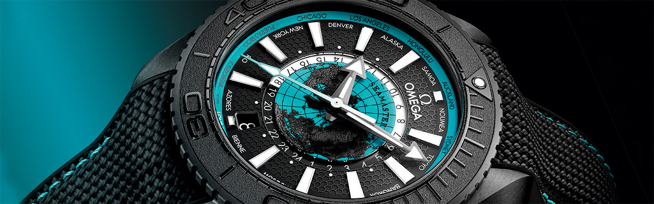 歐米茄OMEGA海馬Planet Ocean世界時區腕錶