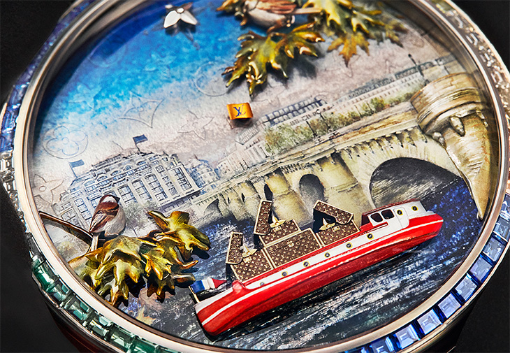 LOUIS VUITTON路易威登Escales autour du Monde系列 Escale au Pont-Neuf懷錶