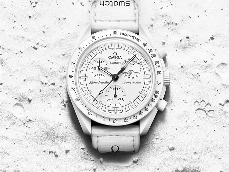 SWATCH 史努比Bioceramic MoonSwatch Mission To The Moonphase月相腕錶