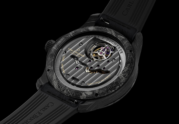 Carl F. Bucherer寶齊萊馬利龍雙外緣陀飛輪黑色限量版腕錶