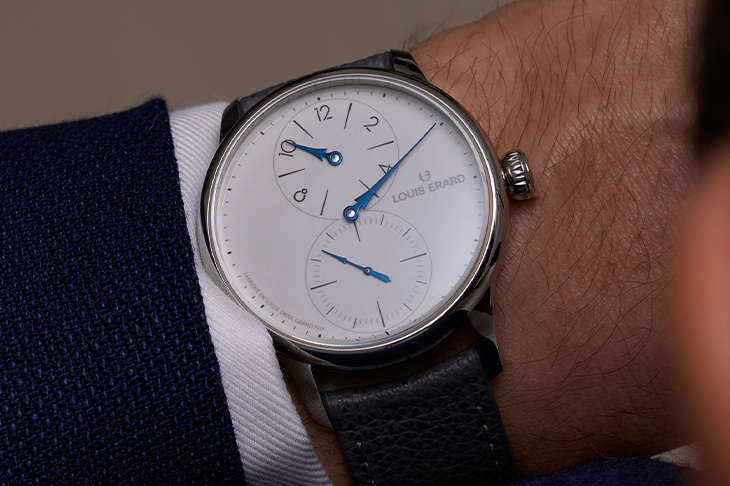 LOUIS ERARD 三針一線大明火琺瑯腕錶