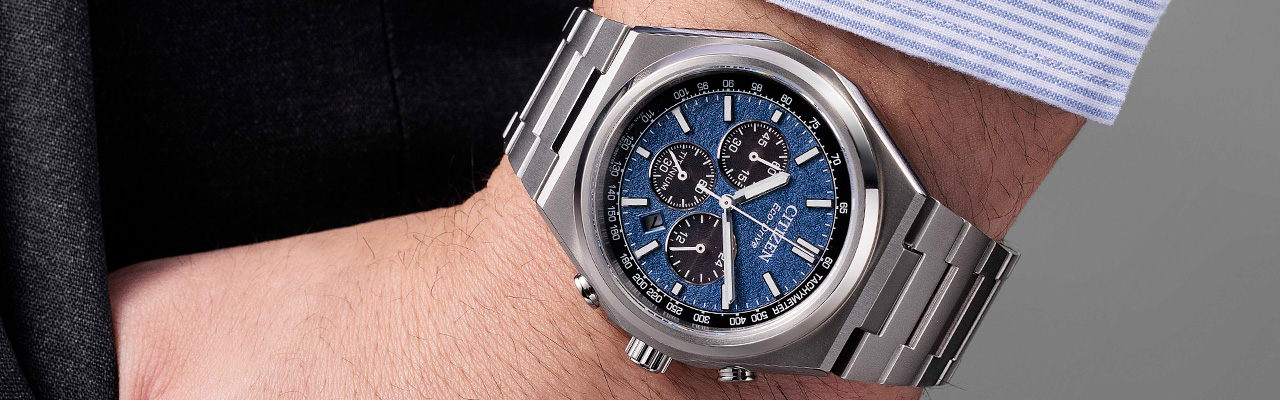 星辰表CITIZEN「Zenshin」系列光動能超級鈦計時腕錶