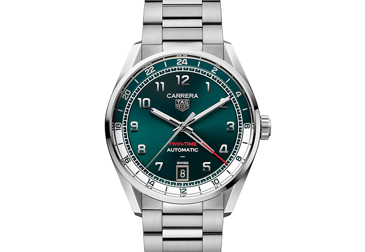 TAG HEUER泰格豪雅Carrera Date Twin-Time兩地時間腕錶