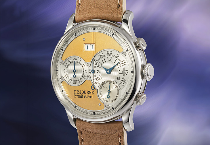 F.P. Journe，「Octa Chronographe ‘Straight Côtes de Genève’」鉑金飛返計時腕錶