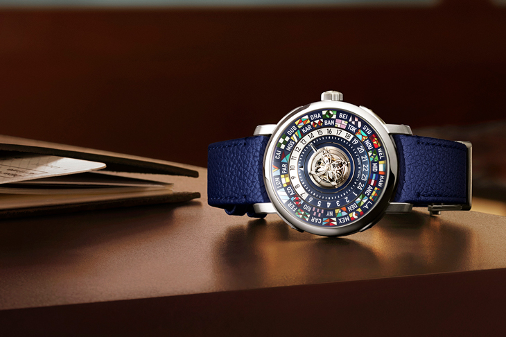 中置陀飛輪世界時間腕錶／LOUIS VUITTON Escale Worldtime系列
