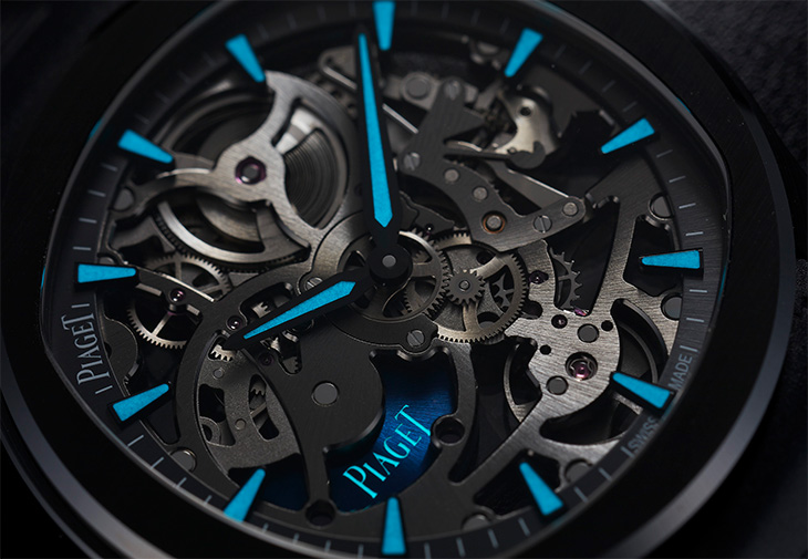 伯爵錶PIAGET Polo系列黑陶瓷超薄鏤空自動腕錶