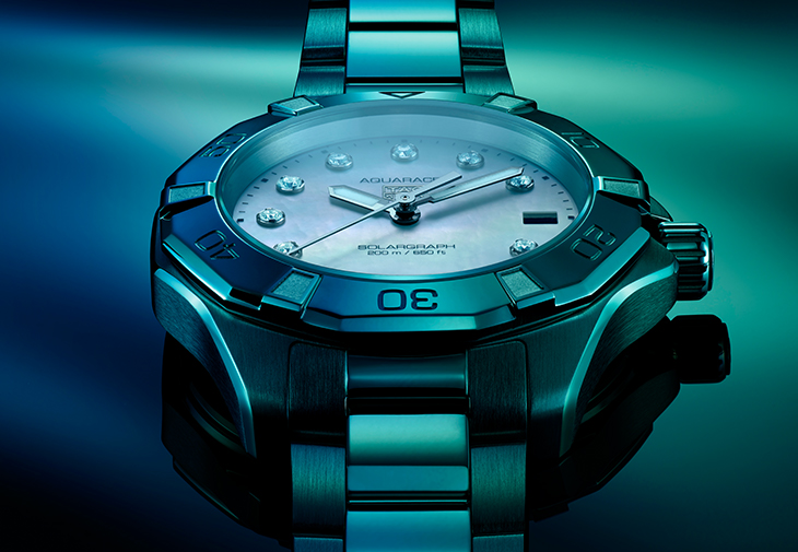 泰格豪雅TAG Heuer Aquaracer Professional 200 Solargraph 34毫米太陽能腕錶