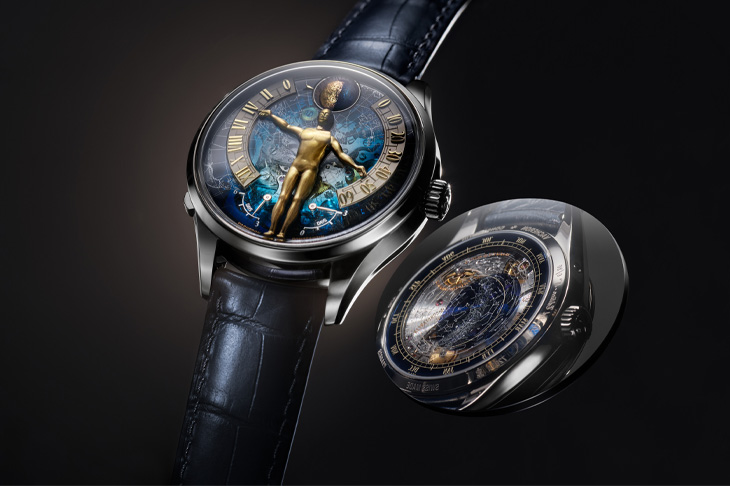 雙模式動偶雙逆跳顯時＋天文複雜功能  江詩丹頓藝術大師Tribute To The Quest Of Time腕錶