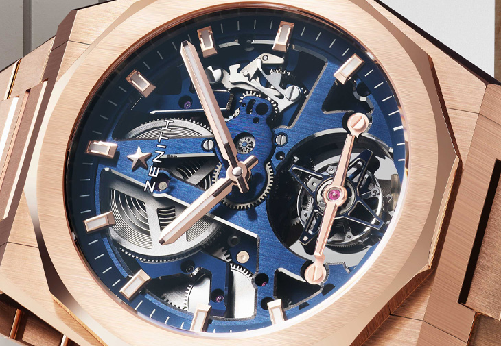 ZENITH真力時Defy挑戰系列天際線鏤空陀飛輪腕錶