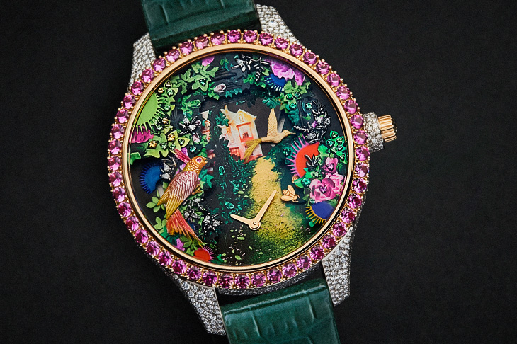 動偶花園時計／DIOR Grand Soir Automate「La Roseraie」系列高級腕錶