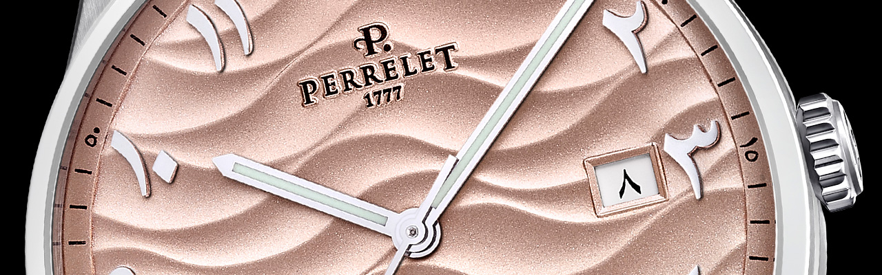 PERRELET沛力錶WEEKEND SAND DUNES金黃沙丘大三針腕錶