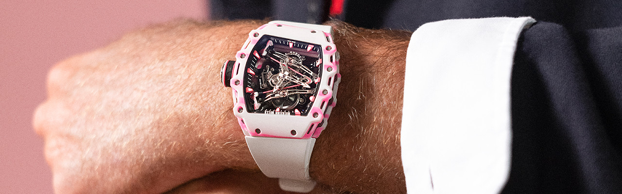 粉紅色的！RICHARD MILLE RM 38-02 Bubba Watson陀飛輪腕錶