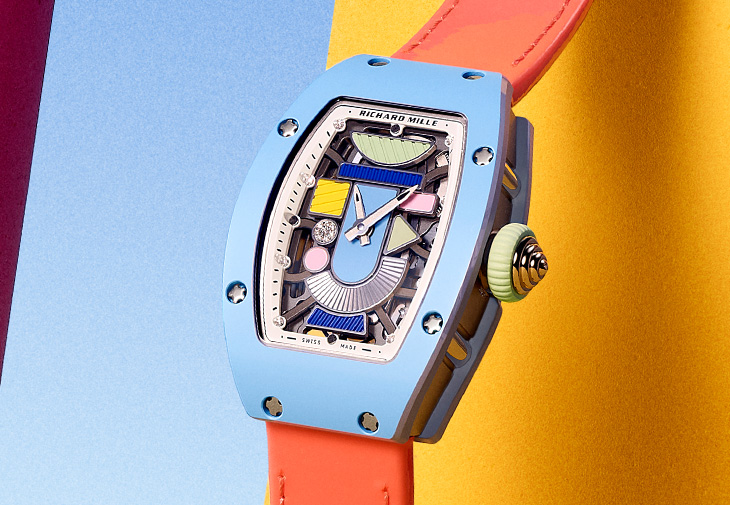 RICHARD MILLE RM 07-01 Pastel Blue自動上鍊彩色陶瓷腕錶