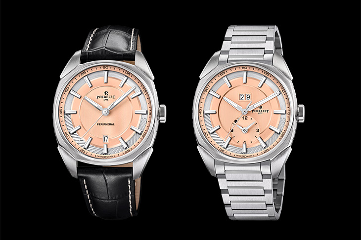 PERRELET Lab Peripheral 鮭魚色面盤  展現環形自動上鍊的機械美學
