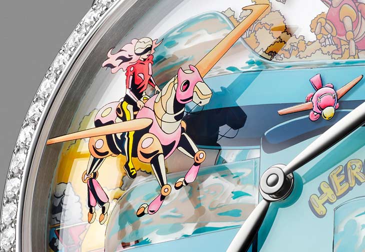 HERMÈS愛馬仕Arceau Hermès locomotion工藝腕錶