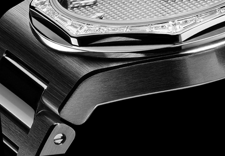 GIRARD-PERREGAUX GP芝柏表Laureato桂冠系列38毫米鑲鑽腕錶