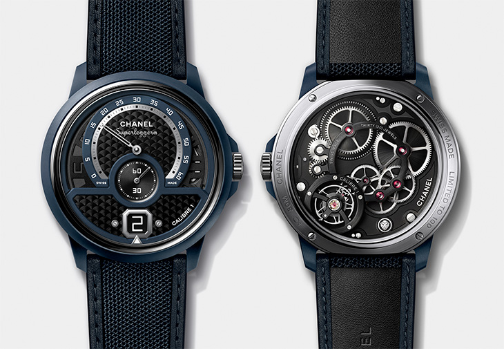 CHANEL香奈兒Monsieur Superleggera腕錶藍色款