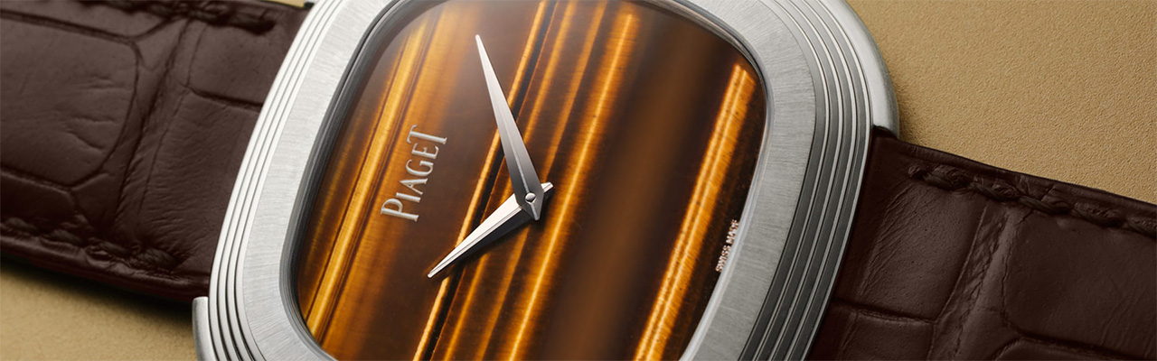 PIAGET伯爵錶Andy Warhol系列虎眼石面盤自動腕錶