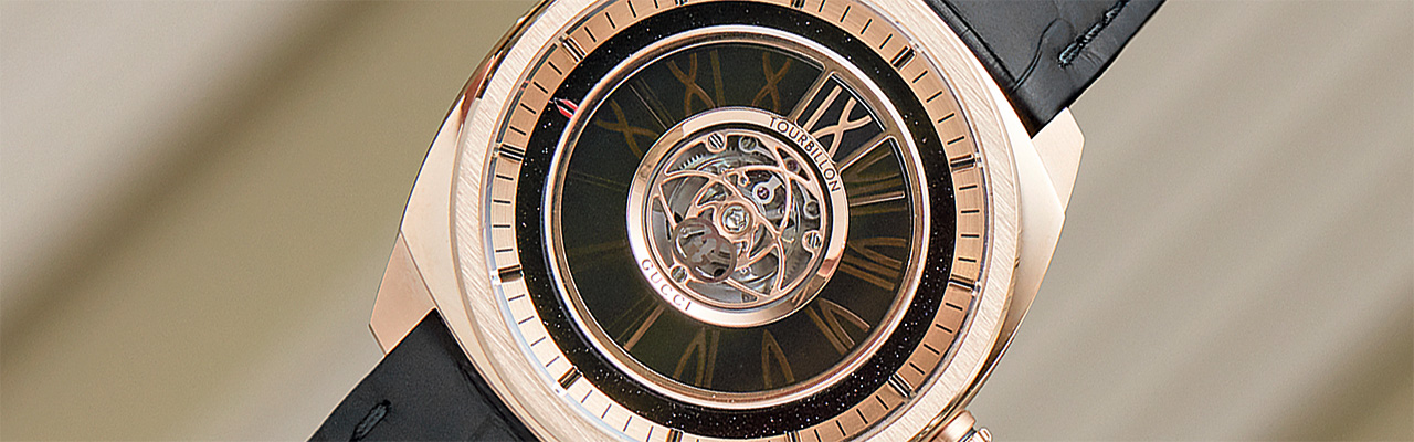 GUCCI古馳Gucci Interlocking跳時陀飛輪