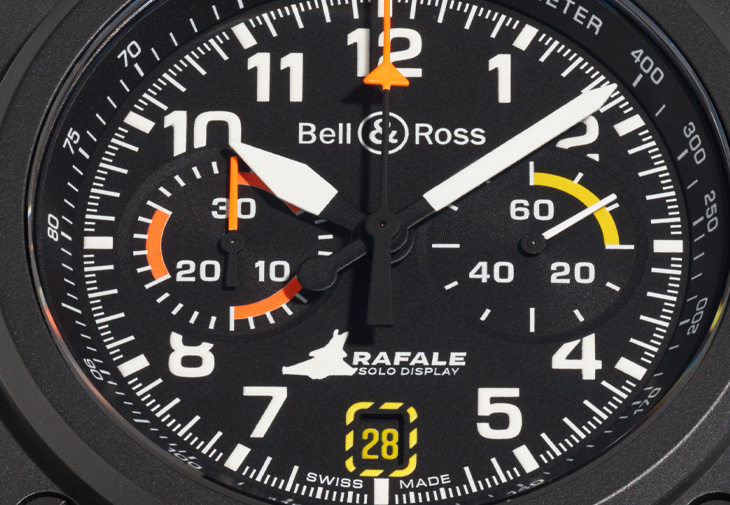 BELL &ROSS柏萊士BR-03 Chrono Rafale Solo Display計時腕錶