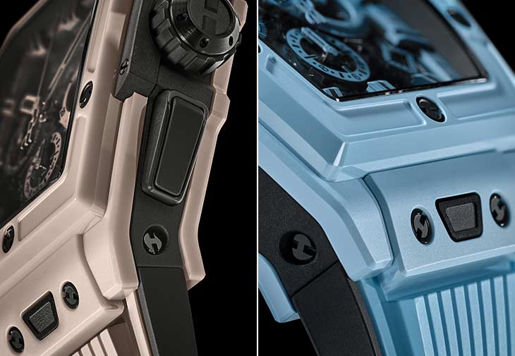 HUBLOT宇舶Spirit Of Big Bang彩色陶瓷計時碼錶