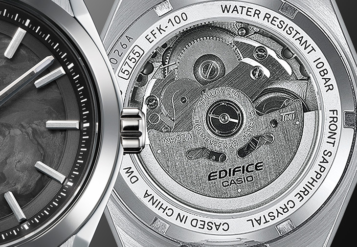 卡西歐CASIO EFK-100系列「鍛造碳」機械腕錶