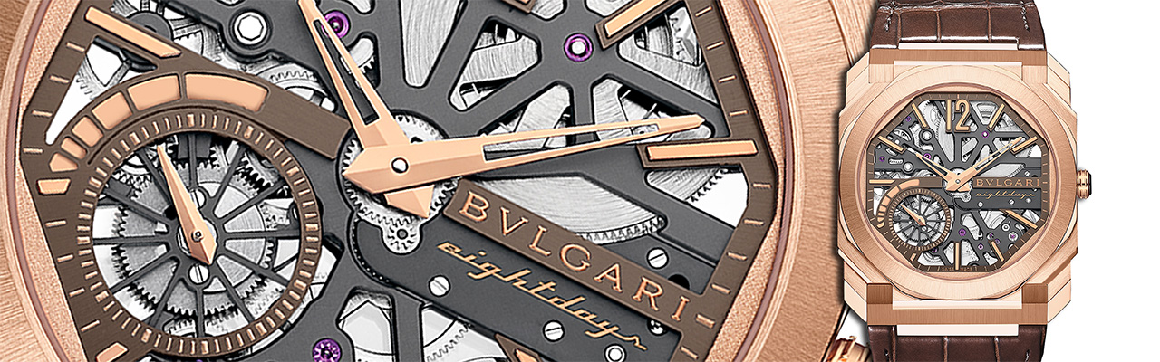 BVLGARI寶格麗Octo Finissimo Skeleton 8 Days鏤空八日鍊腕錶