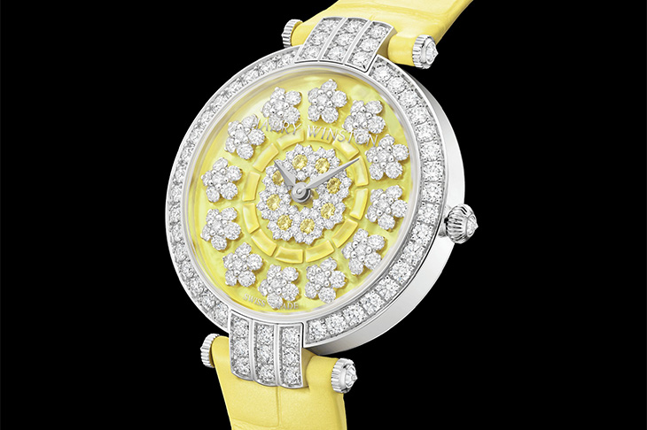 由鑽石組成的耀眼花朵  海瑞溫斯頓Premier Sunflower Automatic 36mm