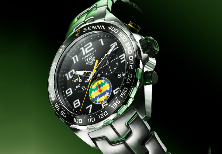 TAG Heuer泰格豪雅Formula 1 x Senna特別版計時腕錶