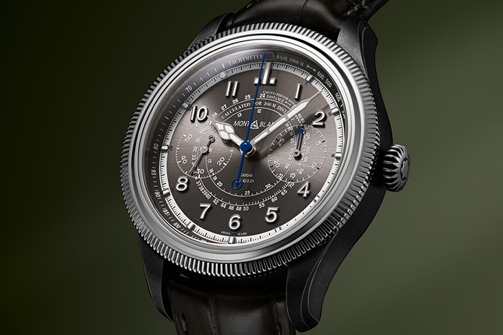 新款灰面  萬寶龍1858 Unveiled Timekeeper Minerva限量計時碼錶