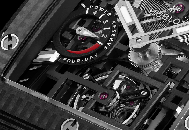 HUBLOT宇舶Square Bang陀飛輪四日動力儲存腕錶