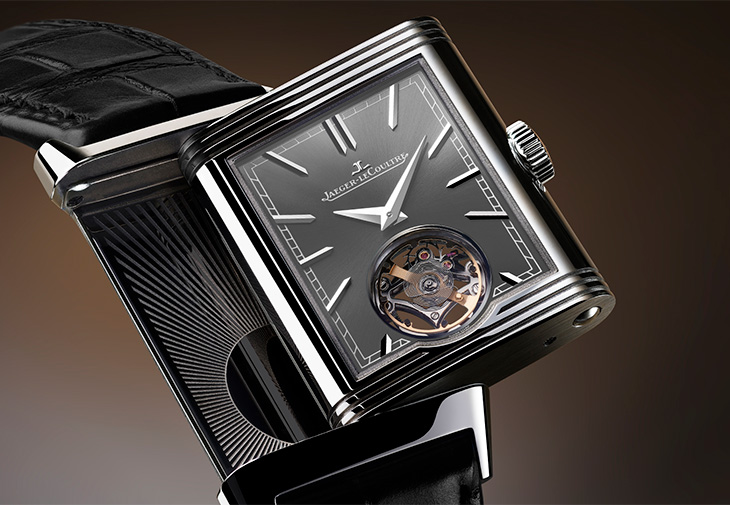 JAEGER-LECOULTRE積家Reverso Tribute Duoface Tourbillon翻轉系列雙面雙時區陀飛輪腕錶精鋼款