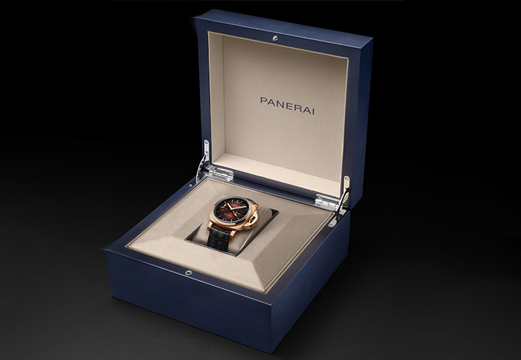 PANERAI沛納海Luminor系列萬年曆紅金腕錶