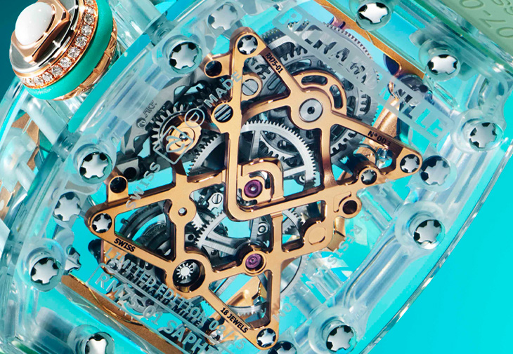 RICHARD MILLE RM 75-01飛行陀飛輪藍寶石水晶腕錶