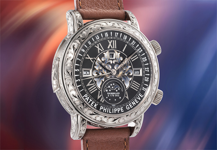 PATEK PHILIPPE百達翡麗「Sky Moon Tourbillon」18k白金腕錶