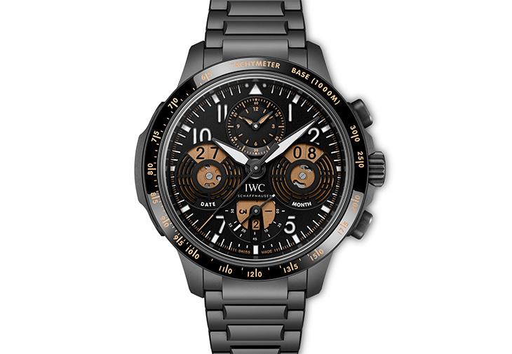 萬國錶IWC飛行員萬年曆數字日期-月份高性能計時腕錶
