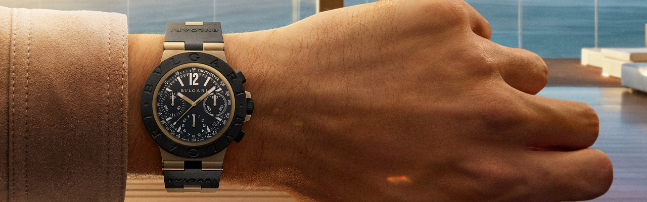 BVLGARI寶格麗 Aluminium 系列Bronzo Chronograph計時腕錶