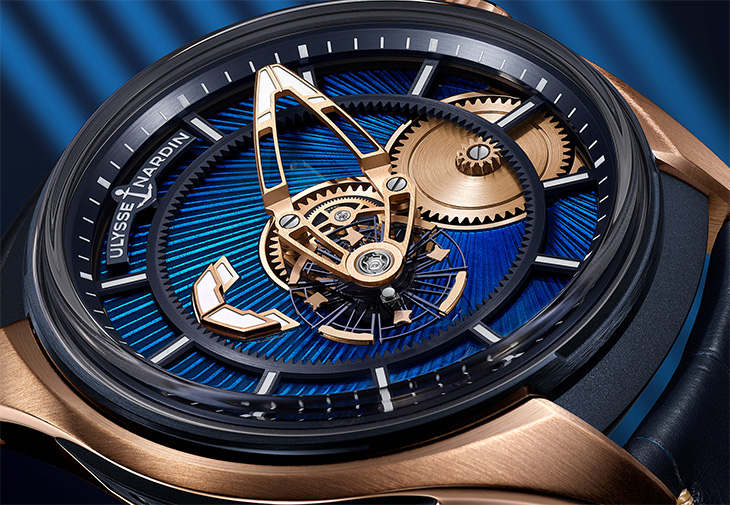 ULYSSE NARDIN雅典錶Freak X奇想系列玫瑰金琺瑯腕錶