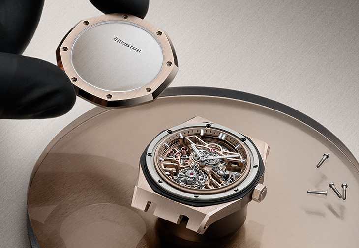 AUDEMARS PIGUET愛彼皇家橡樹系列自動上鍊飛行陀飛輪鏤空腕錶41mm