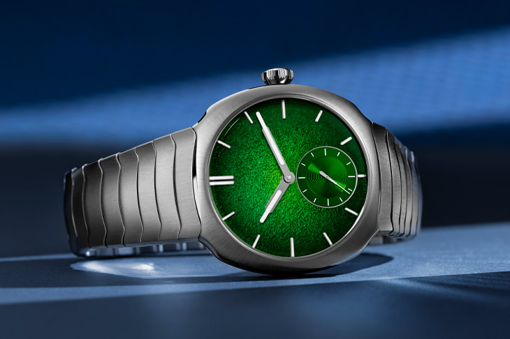 H. MOSER & CIE.亨利慕時Streamliner疾速者小秒針萊姆綠琺瑯腕錶專賣店限定版