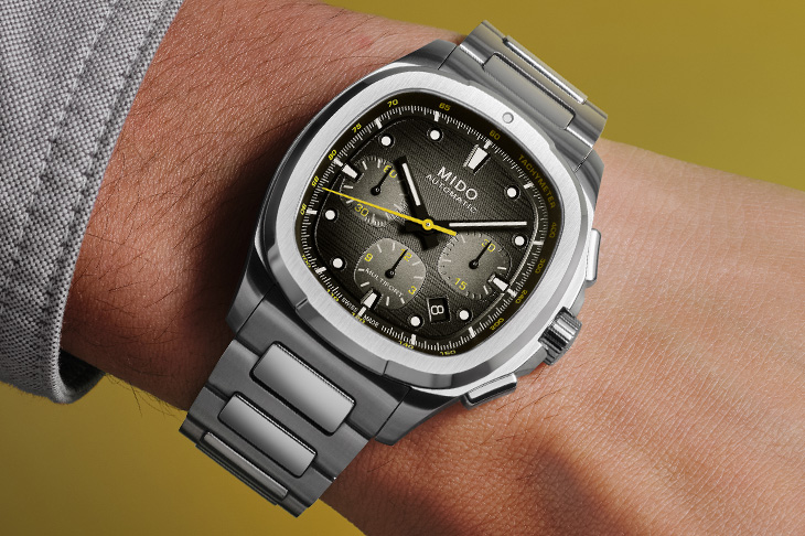 MIDO Multifort TV 計時碼錶新色登場   灰黑漸層與亮黃展現衝突美學