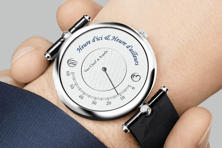 梵克雅寶Pierre Arpels Heure d'Ici & Heure d'Ailleurs腕錶