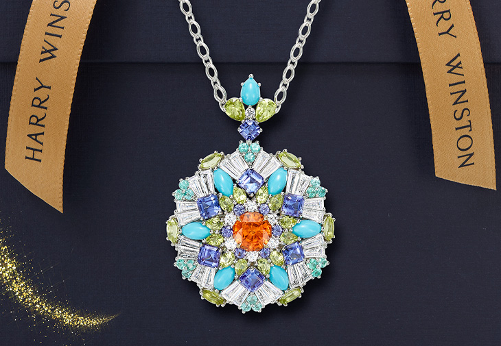 HARRY WINSTON海瑞溫斯頓 萬花筒 Kaleidoscope 系列項鍊