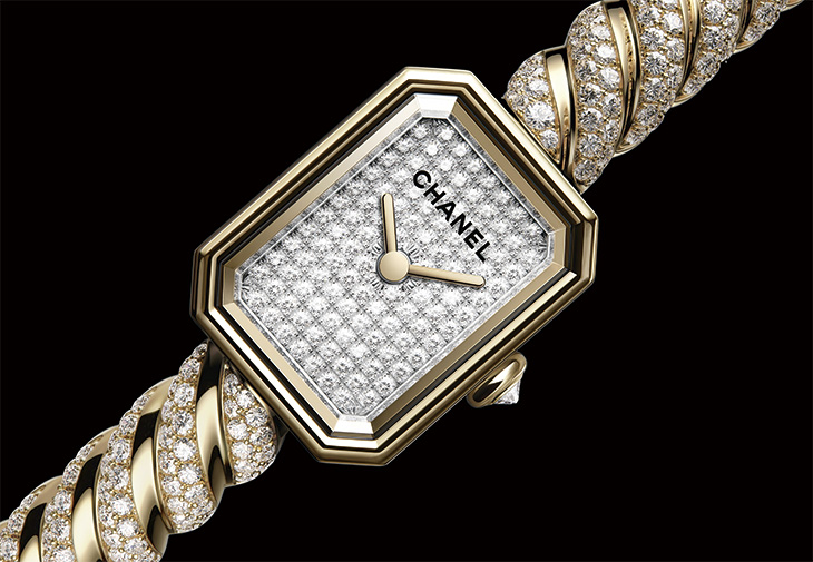 CHANEL香奈兒Première Galon黃金手鐲腕錶