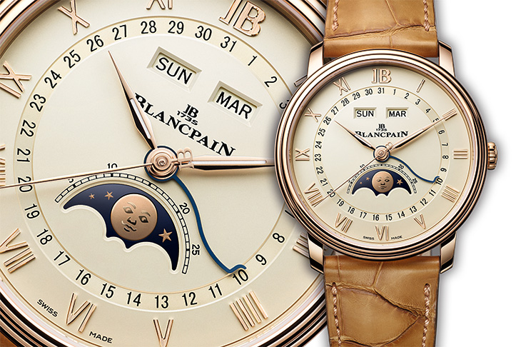 BLANCPAIN寶珀Villeret全日曆月相腕錶
