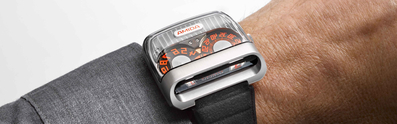 AMIDA Digitrend Open Sapphire跳時腕錶