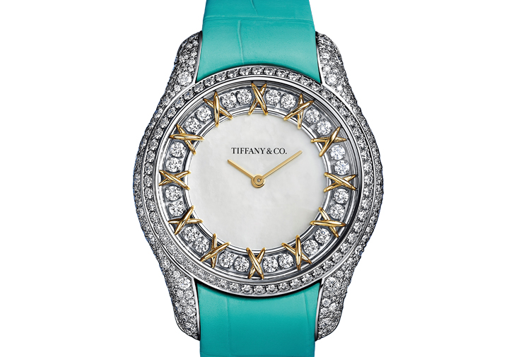 TIFFANY & CO.蒂芙尼Tiffany Sixteen Stone珍珠母貝腕錶