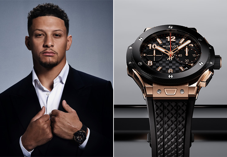 HUBLOT宇舶錶品牌大使NFL超級球星Patrick Mahomes Big Bang系列 20 週年Unico限量版