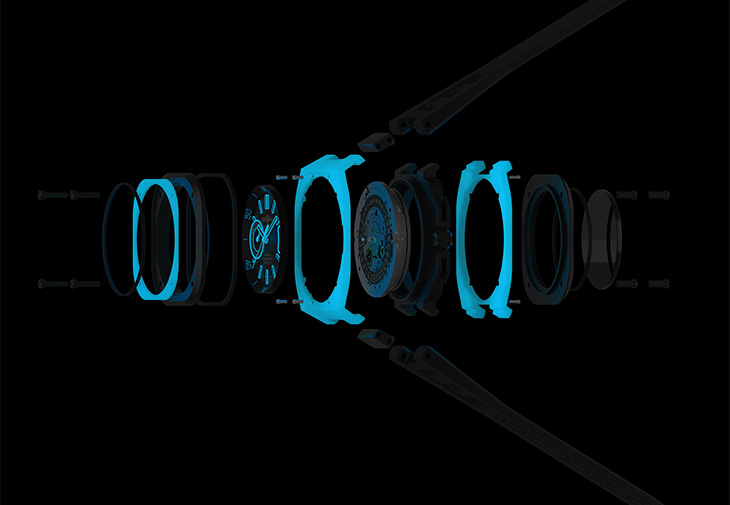 Bell & Ross柏萊士BR-X5 Blue Lum腕錶